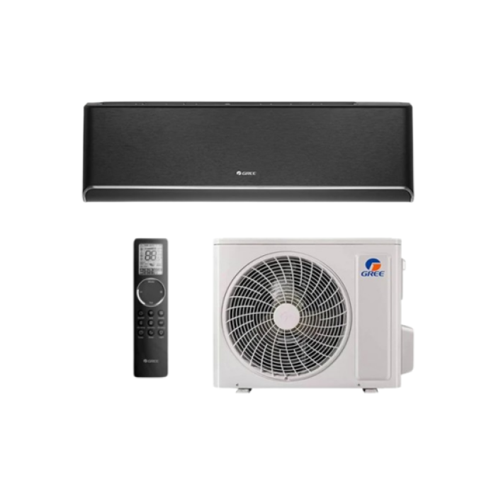 Инверторен климатик Gree GWH09AVCXB-K6DNA1B/GWH09AVCXB-K6DNA1B Black AIRY WiFi, 9000 BTU, Клас A+++