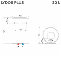 Вертикален бойлер Ariston LYDOS PLUS 80 V 1.8K EU Вертикален бойлер Ariston LYDOS PLUS 80 V 1.8K EU