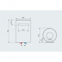 Вертикален бойлер Ariston LYDOS ECO 80 V 2K EU Вертикален бойлер Ariston LYDOS ECO 80 V 2K EU