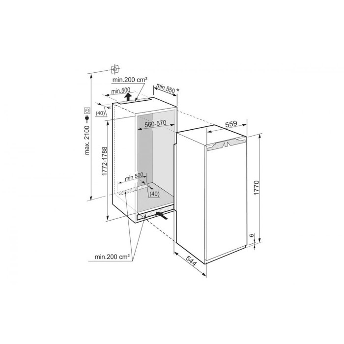 Хладилник за вграждане Liebherr IKB 3560 Premium BioFresh