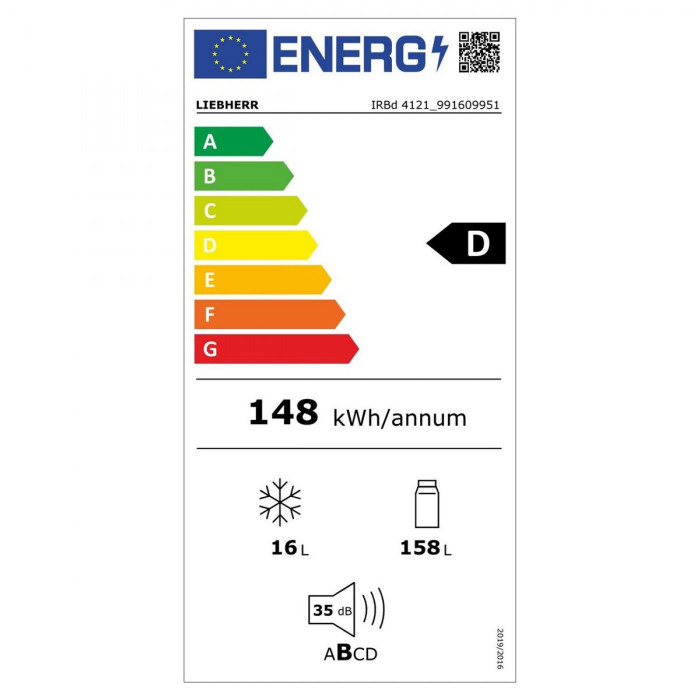 Хладилник за вграждане Liebherr IRBd 4121 Plus BioFresh