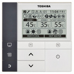 Термопомпа Toshiba Estia HWS-1405XWHT9-E/HWS-1605H8-E, 16 kW, отопление, охлаждане и БГВ Термопомпа Toshiba Estia HWS-1405XWHT9-E/HWS-1605H8-E, 16 kW, отопление, охлаждане и БГВ